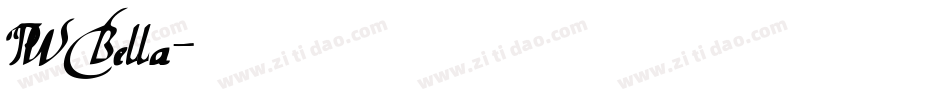 PW Bella字体转换